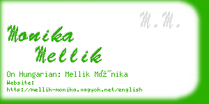 monika mellik business card